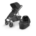 Uppababy Vista V2 Stroller Black / Carbon / Black Leather (Jake)