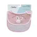 4Baby Newborn Slogan Bib - Some Bunny Loves You - 2 Pack