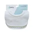 4Baby Newborn Dribble Bib - White - 3 Pack