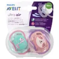 Avent Ultra Air Soother Deco 18M+ 2Pk