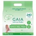 Gaia Bamboo Wipes 240 Pack