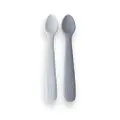 Plum First Feeding Spoons - Ash & Grey - 2 Pack
