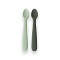 Plum First Feeding Spoons - Pesto & Olive - 2 Pack