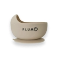 Plum Silicone Suction Duck Egg Bowl - Sand