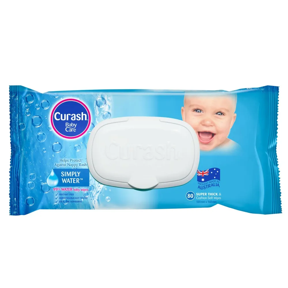 Curash Baby Wipes Simply Water 80 Pack
