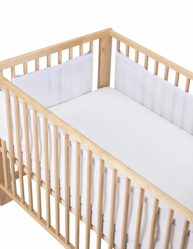 Airwrap Mesh Cot Liner 4 Sides White