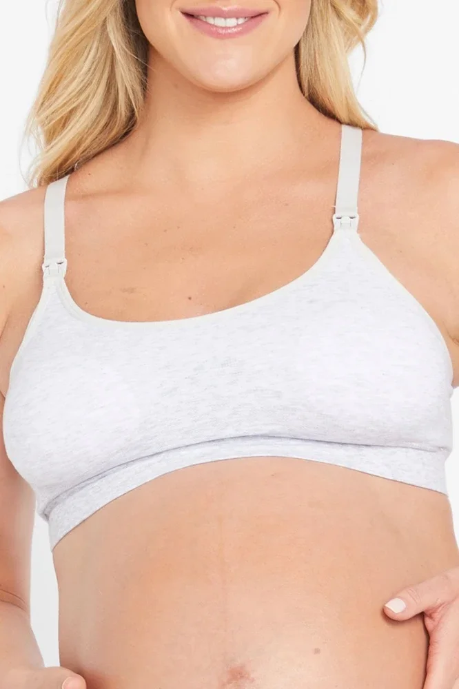 Bonds Bumps Roll top Maternity Leggings Grey Marle Size 10