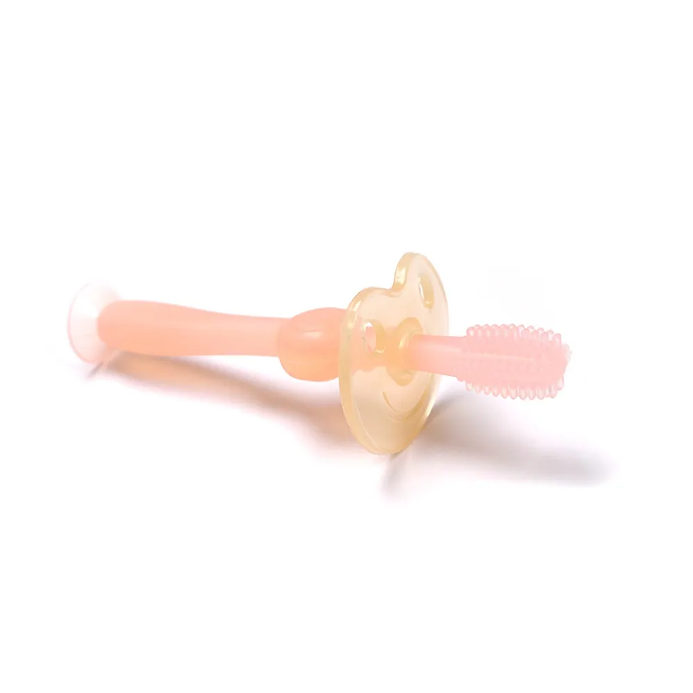 Haakaa 360° Silicone Toothbrush Pink