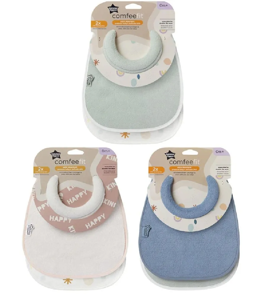 Tommee Tippee Milk Feeding Bibs 2Pk
