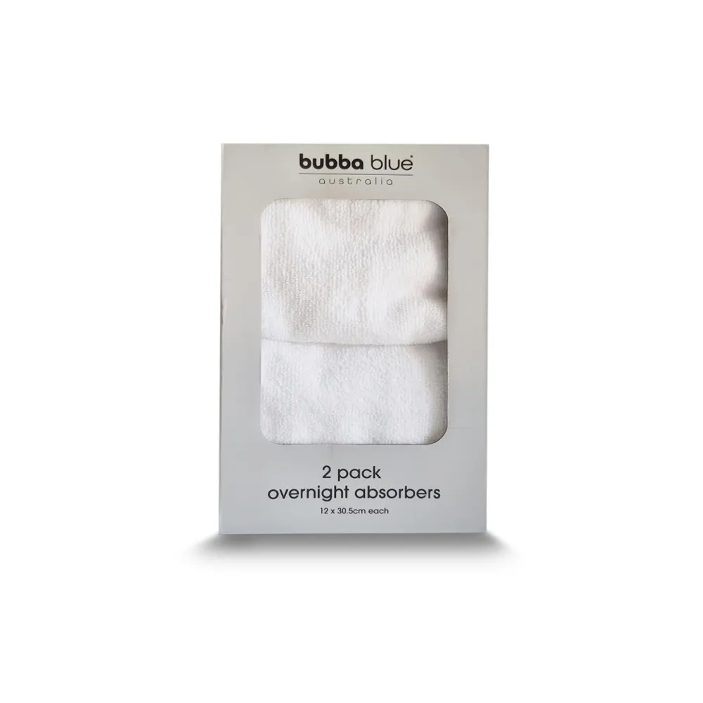 Bubba Blue Overnight Absorber 2 Pack White