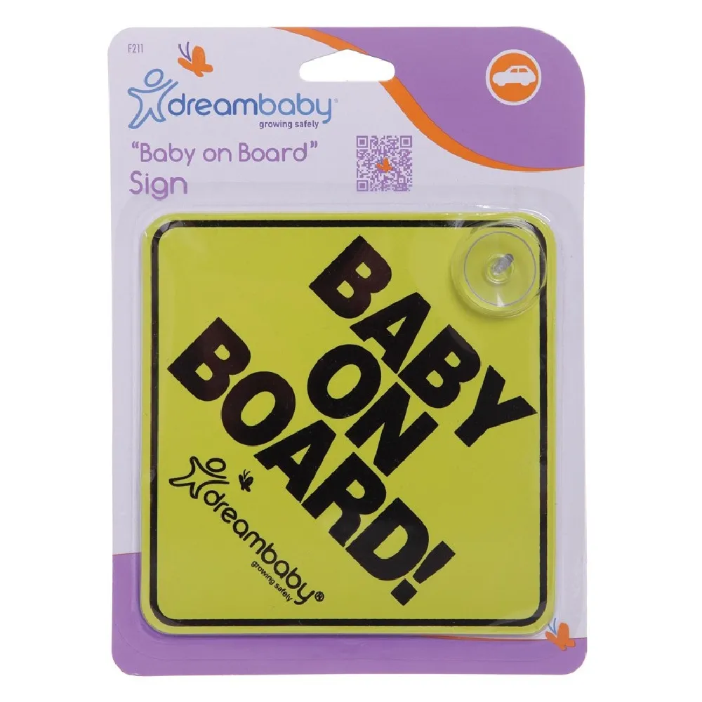Dreambaby Baby On Board Sign