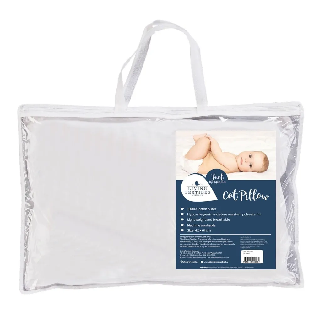 Living Textiles Cot Pillow White