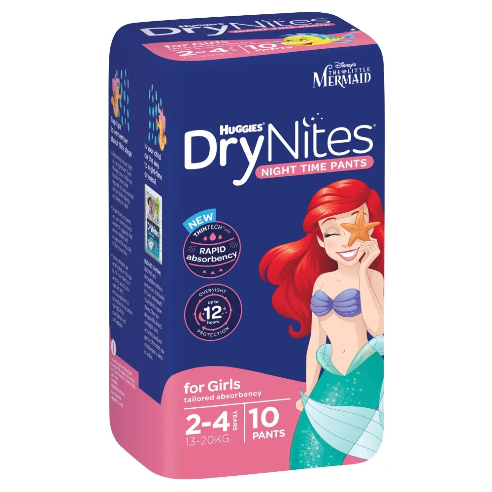 Huggies drynites pyjama pants 2-4 girl years