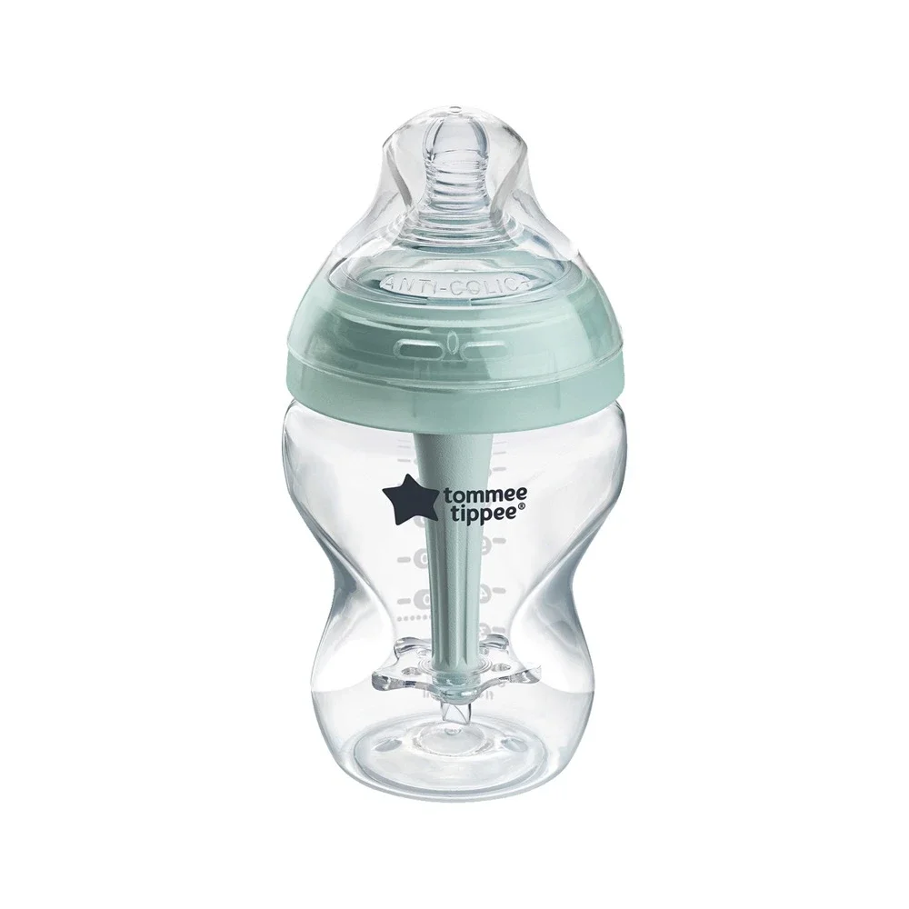 Tommee Tippee Advance Anti-Colic Bottle With Slow Flow Teat 260Ml 0M+ Green