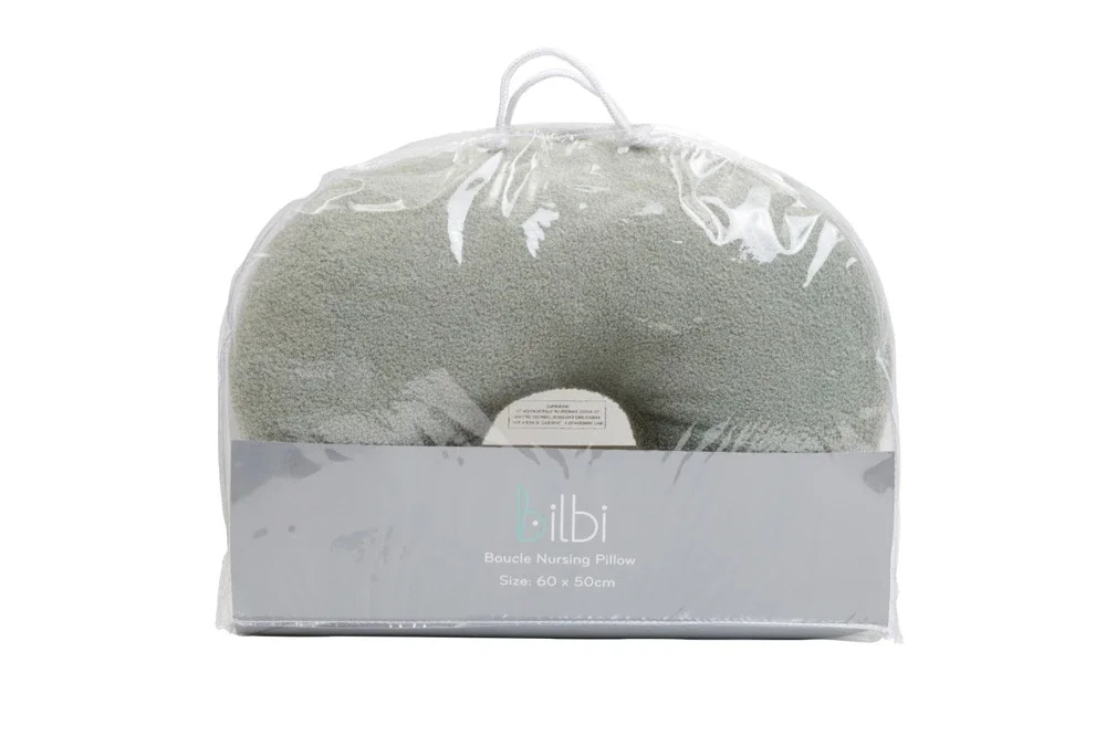 Bilbi Boucle Nursing Pillow Sage