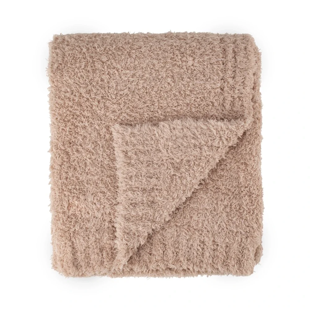 Little Bamboo Marshmallow Blanket Oat Milk