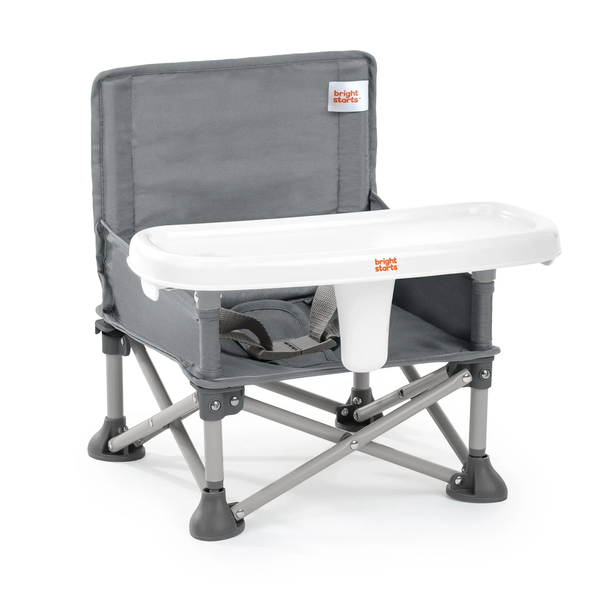 Bright Starts Pop 'N Sit Portable Booster Seat - Grey