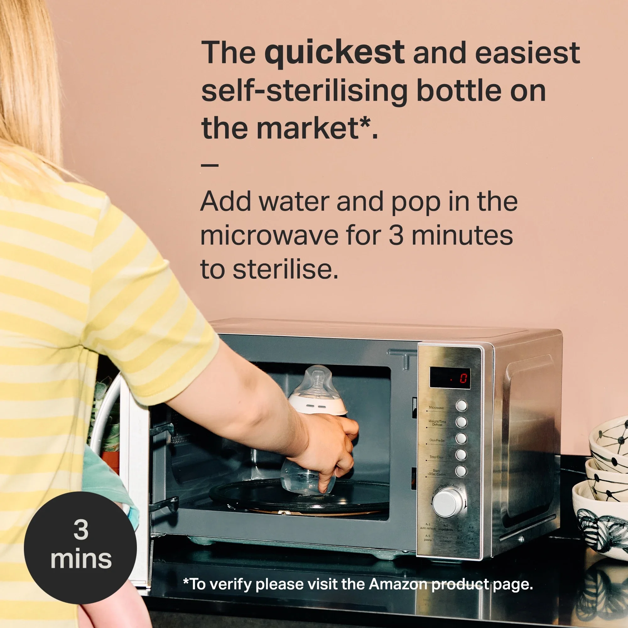 Tommee Tippee Natural Start Glass Bottle - 150ML