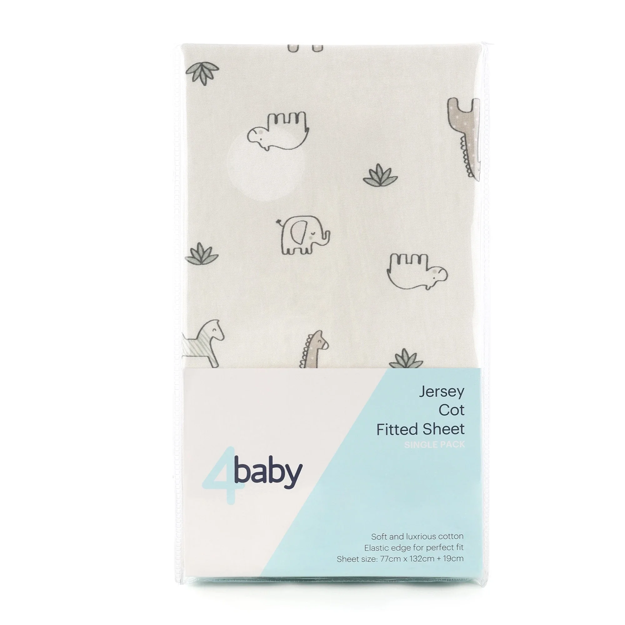 4Baby Cot Fitted Sheet Beige
