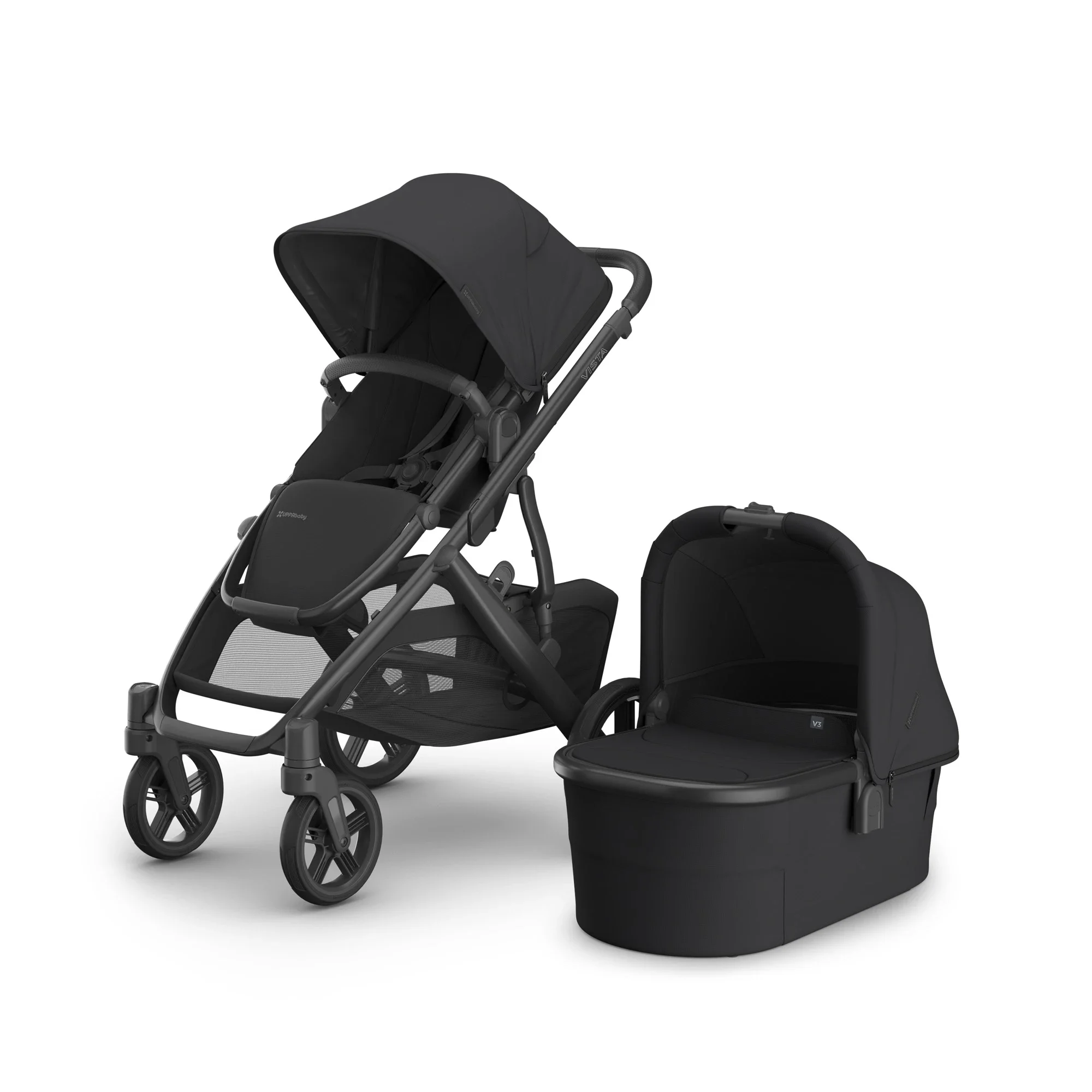 UPPAbaby Vista V3 With Bassinet Charcoal/Carbon Jake