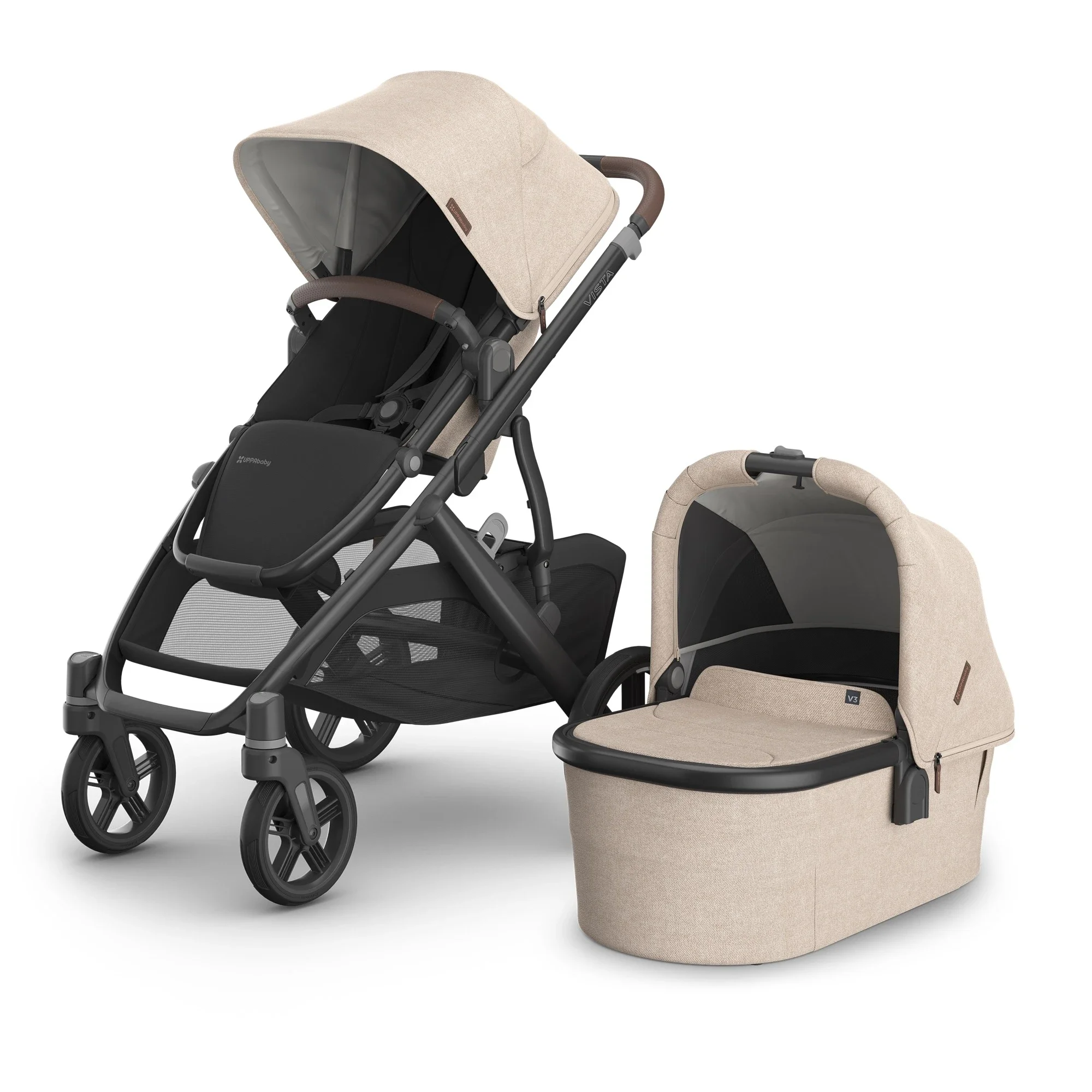 UPPAbaby Vista V3 With Bassinet Oat Melange Liam