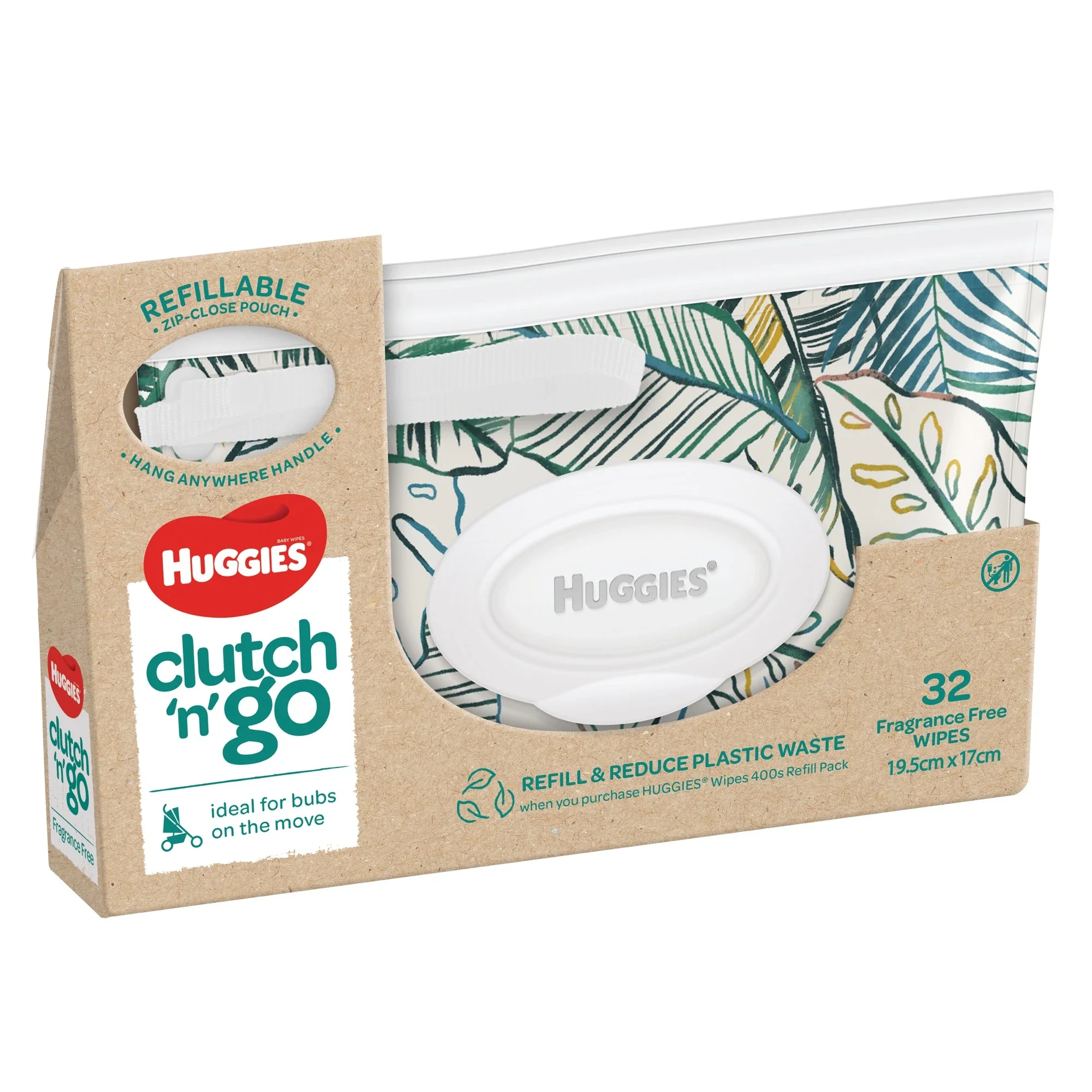 Huggies Wipes Clutch N Go 32 Pack