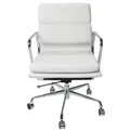 Replica Eames Mid Back Soft Pad Management Desk / Office Chair | White
