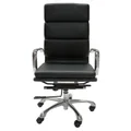 Eames Inspired High Back Soft Pad Executive Desk / Office Chair | Black