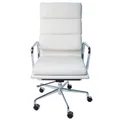Replica Eames High Back Soft Pad Executive Desk / Office Chair | White