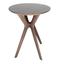 Doreen Collection | Round Wood Dining Table | Walnut | 100cm