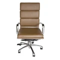 Eames Inspired High Back Soft Pad Executive Desk / Office Chair | Brown