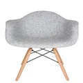 Replica Eames DAW Eiffel Chair | Textured Light Grey & Natural