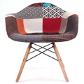 Replica Eames DAW Eiffel Chair | Multicoloured V2 & Natural