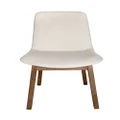 Cozy Dining Chair | Ivory Fabric | Walnut Legs
