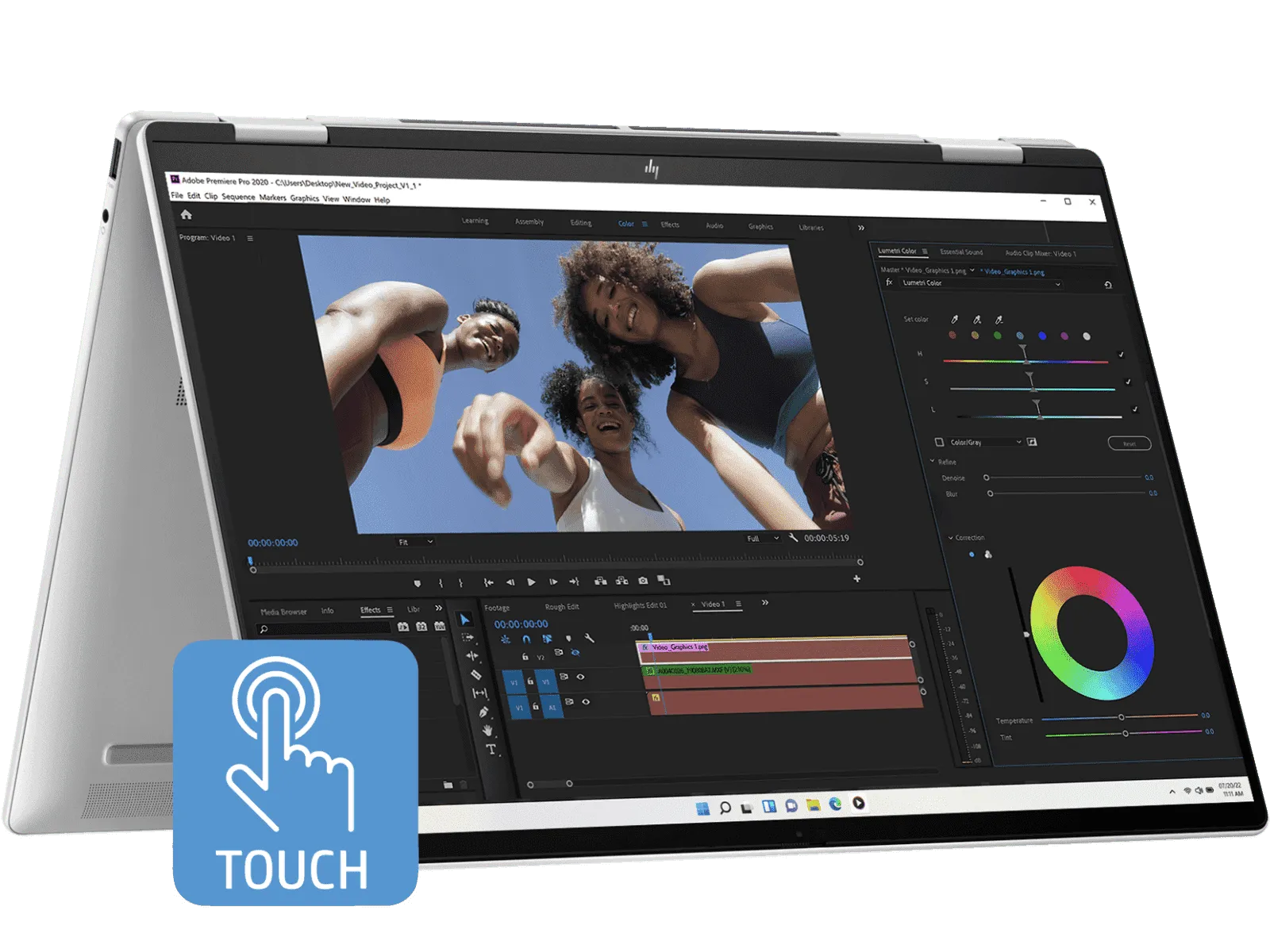 HP Envy x360 16 inch 2-in-1 Laptop 16-ac0014TU, Silver