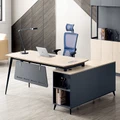 Conquest Deluxe Corner Desk With Cabinet