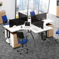 Arisen Deluxe 4 Person Office Workstation Desk