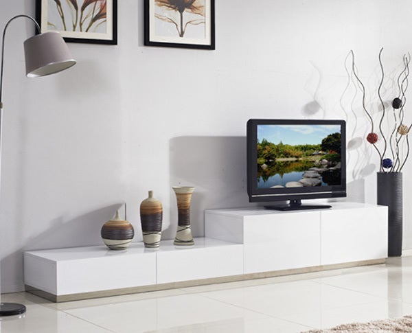 Tetra White Gloss TV Unit