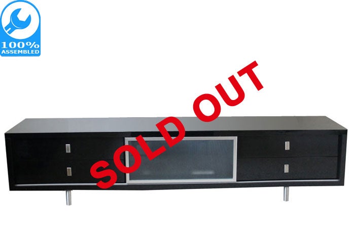 Sentara High Gloss Black TV Cabinet