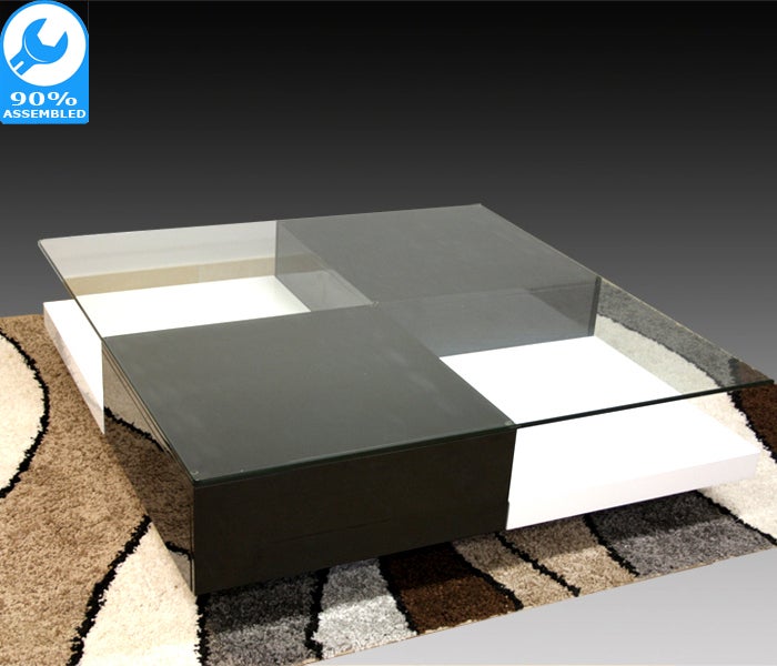 Black & White High Gloss Chessa Coffee Table