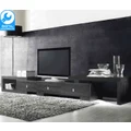 Retro Extendable TV Cabinet Black Oak