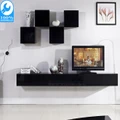Galaxi Black Wall Mounted TV Cabinet