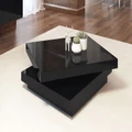 Contempo Square Table Black Gloss