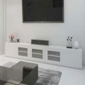 3m White Gloss Grandora TV Unit
