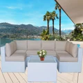 White Majeston Modular Outdoor Furniture Lounge