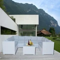 White Grand Jamerson Modular Outdoor Furniture Setting