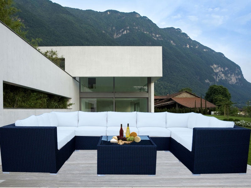 Black Grand Jamerson Modular Outdoor Furniture Setting