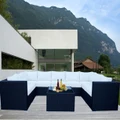 Black Grand Jamerson Modular Outdoor Furniture Setting
