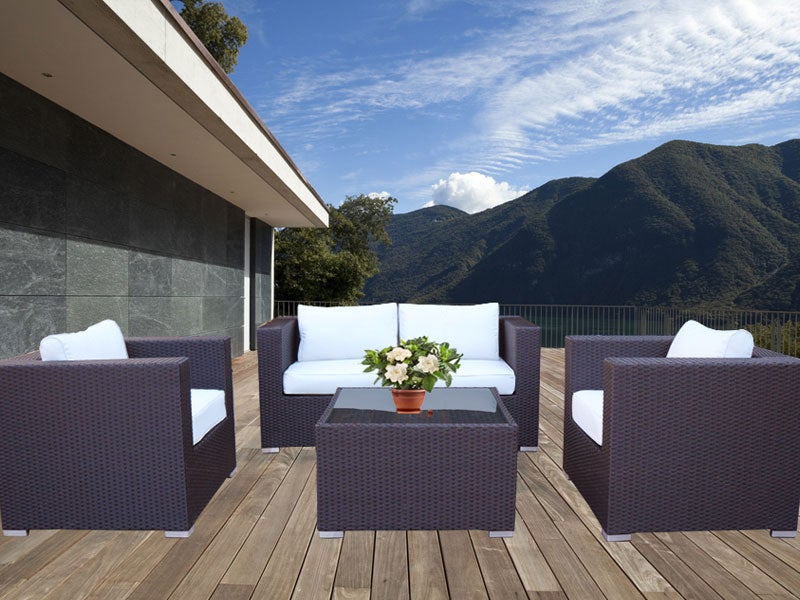 Brown Osiana 5 Piece Outdoor Furniture