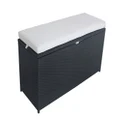 Black Wicker Storage Box